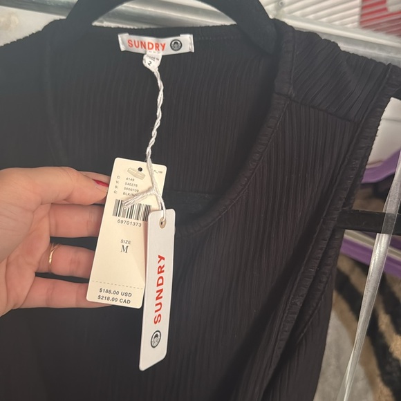 Sundry Cut Out Black Dress - Picture 5 of 5